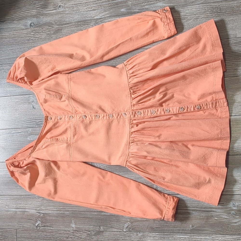 Free People Peach Full Circle Mini Dress XS